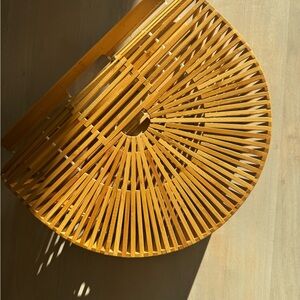 Cult Gaia inspired Bamboo Half-Moon Bag